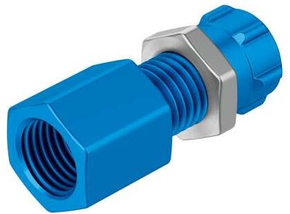 Bulkhead quick connector (FESTO) FESTO QCK-1/8-PK-4-B (9425)
