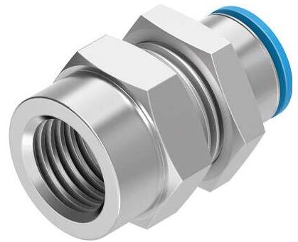 Push in bulkhead fitting (FESTO) FESTO QSSF-1/8-4-B (153162)