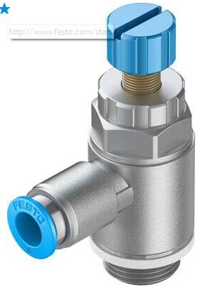 One way flow control valve (FESTO) FESTO GRLA-3/8-QS-8-RS-D (534342)