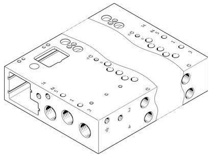 Manifold rail (FESTO) FESTO VABM-L1-14W-G14-16-GR (573508)