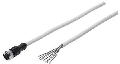 Plug socket with cable (FESTO) FESTO SIM-M12-8GD-10-PU (570008)