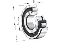 Barrel roller bearings (FAG) FAG 20320-MB 100×215×47 mm