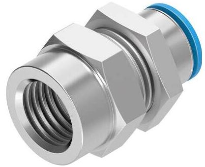 Push in bulkhead fitting (FESTO) FESTO QSSF-1/8-6-B (153163)