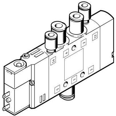 Solenoid valve (FESTO) FESTO CPE10-M1BH-5LS-QS-4 (196885)