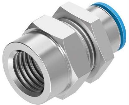 Push in bulkhead fitting (FESTO) FESTO QSSF-3/8-8-B (153167)