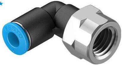 Push in L fitting (FESTO) FESTO QSLF-1/4-6-B (153275)