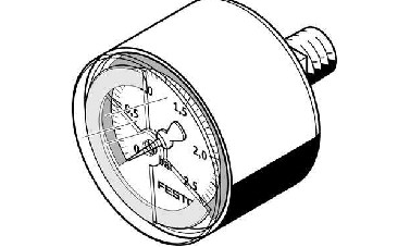 Pressure gauge (FESTO) FESTO MA-40-2,5-R1/8-E-RG (546963)