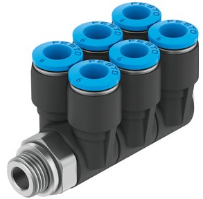 Distributor (FESTO) FESTO QSLV6-G1/4-8 (186257)