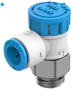One way flow control valve (FESTO) FESTO VFOE-LS-T-M5-Q4 (8068743)