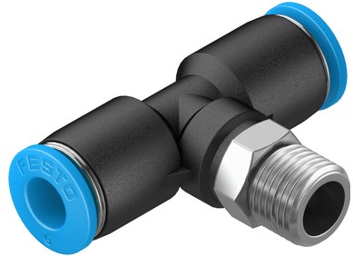 Push in T fitting (FESTO) FESTO QST-1/8-6 (153107)