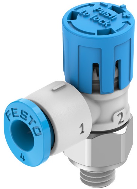 One way flow control valve (FESTO) FESTO VFOE-LE-T-M5-Q4-F1A (8157642)