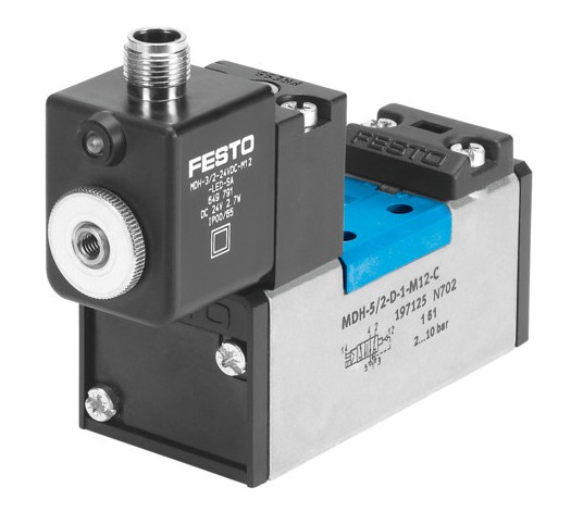Solenoid valve (FESTO) FESTO MDH-5/2-D-1-M12-C (197125)