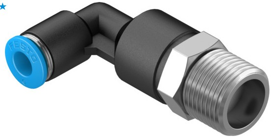 Push-in L-fitting, long (FESTO) FESTO QSLL-3/8-6 (190663)