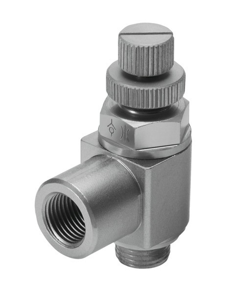 One way flow control valve (FESTO) FESTO GRLZ-1/8-RS-B (151192)