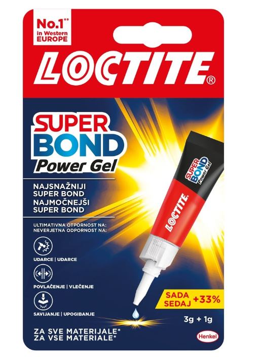 Adhesives Instant (LOCTITE) LOCTITE SUPERBOND POWER GEL (4G)