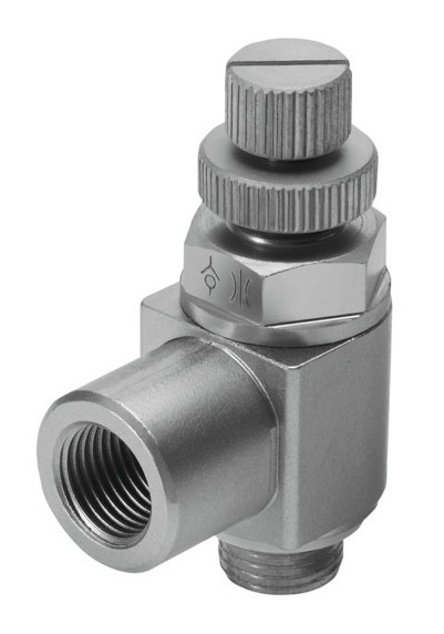 One way flow control valve (FESTO) FESTO GRLZ-1/4-RS-B (151198)