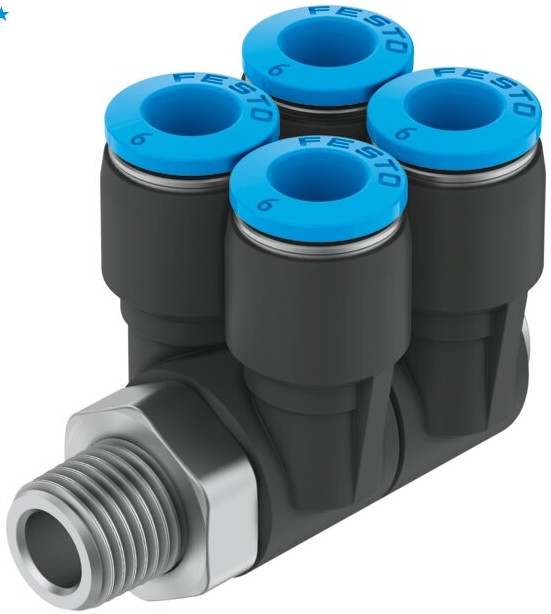 Multiple distributor (FESTO) FESTO QSLV4-3/8-12 (153239)