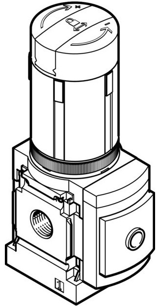 Pressure regulator (FESTO) FESTO MS4-LRB-1/4-D7-A8-AS (529483)