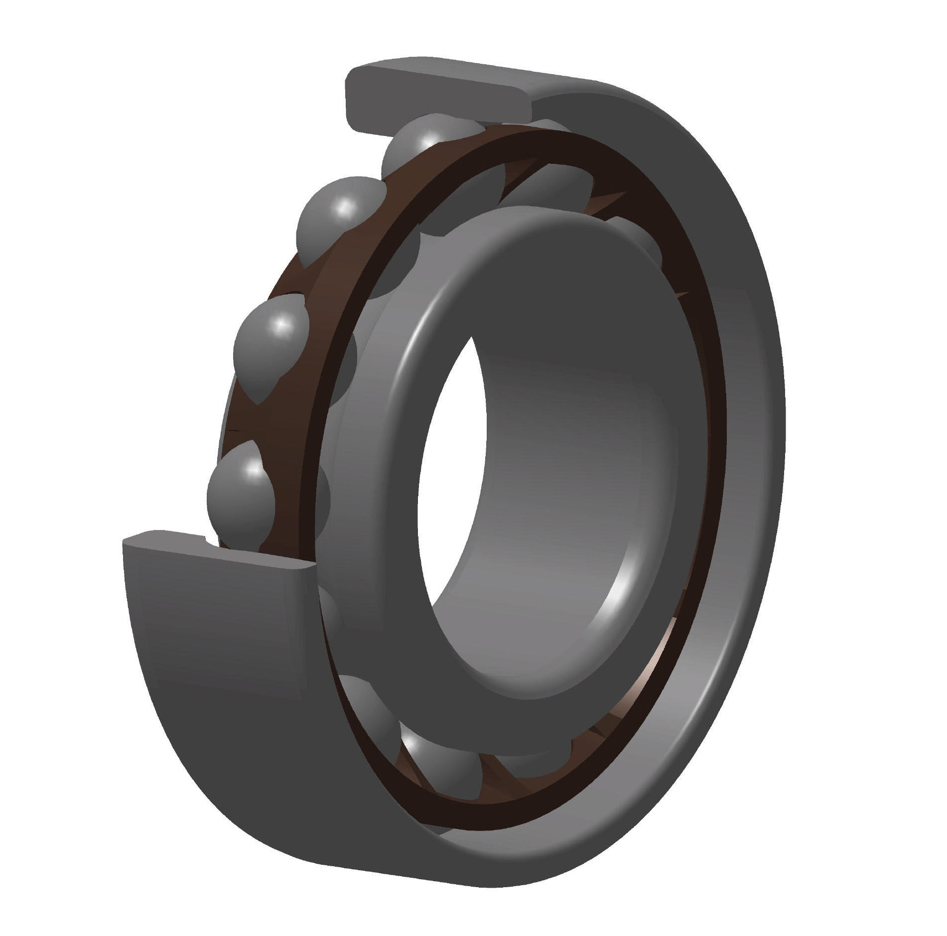 Angular contact ball bearings (SNR) SNR 7205HG1UJ74 25×52×15 mm (1/2)