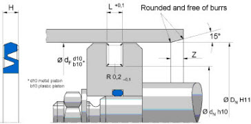 Pneumatic piston seal (FREUDENBERG) FREUDENBERG 140x125x4,7 AIRZET PK NBR — 140*125*4,7 140×125×7.50 mm (2/2)
