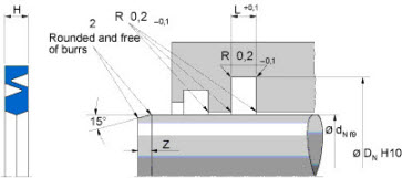 TES. PNEVM. AIRZET PR NBR FREUDENBE FREUDENBERG 42x51x2,8 — 42*51*2,8 42×51×3 mm (2/2)