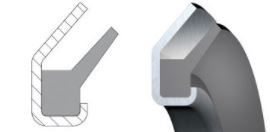 Axial seals (ANYSEALS) ANYSEALS 40x57x4,5 AS-10 NBR (VRM01) — 40*57*4,5 40×57×4.50 mm