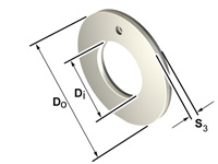 Thrust washers (INA) INA EGW42-E40-B 42×66×1.50 mm