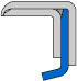 Oil Seals TEFLON (FREUDENBERG) FREUDENBERG 80x110x10 B2PT PTFE — 80*110*10 80×110×10 mm (1/2)