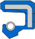 Oil seals (FREUDENBERG) FREUDENBERG 100x125x12 BAUM6X7 NBR — 100*125*12 100×125×12 mm (1/2)