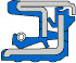 TES. OLJ. CASSETTE T2 NBR FREUDENBE FREUDENBERG 165x190x15,5/17 — 165*190*15,5/17 165×190 mm (1/2)