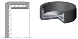 Cover seals (ANYSEALS) ANYSEALS 160x15 CS-10 NBR — 160*15