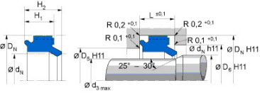 TES. PNEVM. DIP NBR FREUDENBERG 30x40x6,5/8 — 40*50*6,5/8 40×50×41,5 mm (2/2)