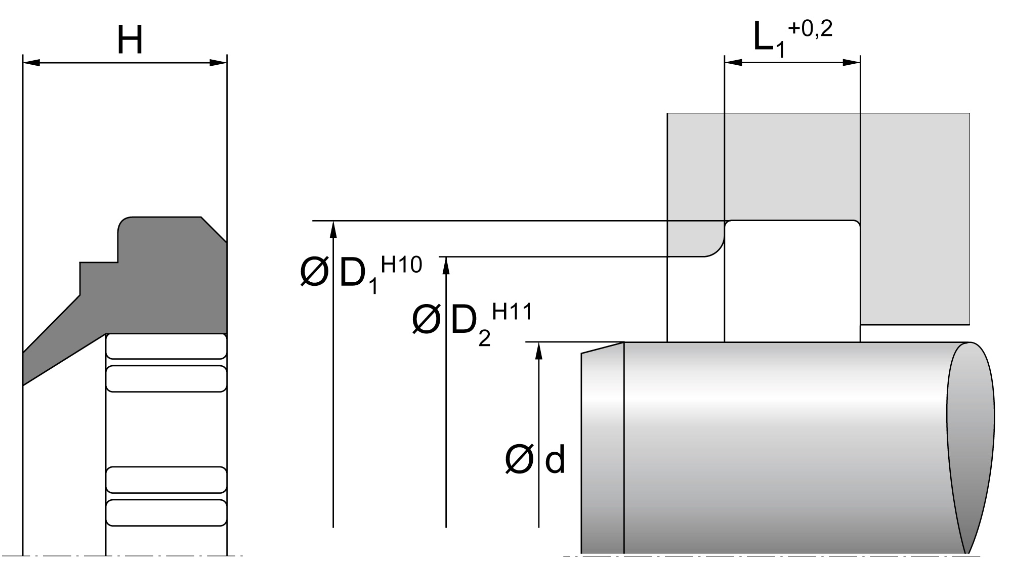 POSNEMALO AE47 AU DTM DICHTOMATIK 100x108x4/7 — 100*108*4/7 100×108×108 mm (2/2)