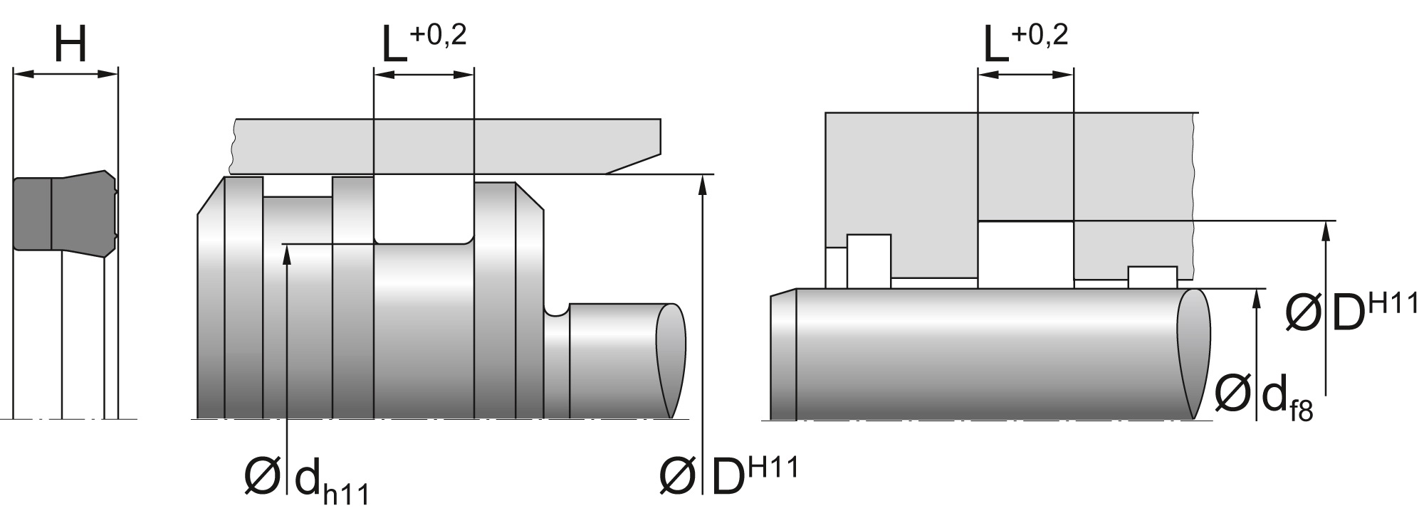 TESNILO HIDRAVLIČNO SN05 NBR DTM DICHTOMATIK 15x23x6,3 — 15*23*6,3 15×23×6,3 mm (2/2)