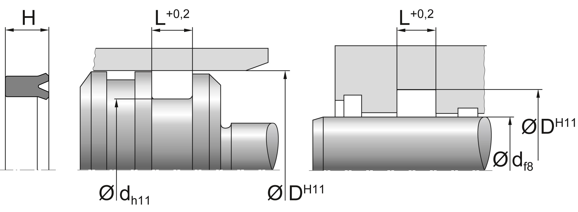 TESNILO HIDRAVLIČNO SN21 NBR DTM DICHTOMATIK 12x22x7 — 12*22*7 12×22×7 mm (2/2)