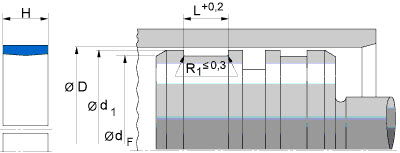 Guide rings, piston (FREUDENBERG) FREUDENBERG 63x58x9,5 KBK HG650 — 63*58*9,5 63×58×58.40 mm (2/2)