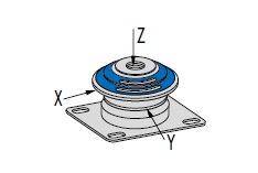Vibration control (TRELLEBORG) TRELLEBORG 5718 013 45NR11