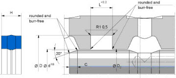 Seals for rotating (FREUDENBERG) FREUDENBERG 32x42x7,5 M17 NBR — 32*42*7,5 32×42×7.5 mm (2/2)
