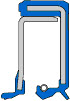 TES. OLJ. MSS-1 NBR/FKM FREUDENBERG 72x95x12 — 72*95*12 72×95×12 mm (1/2)