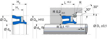 Pneumatic rod seal (FREUDENBERG) FREUDENBERG 12x20x6 NIPSL FKM — 12*20*6 12×20×6 mm (2/2)