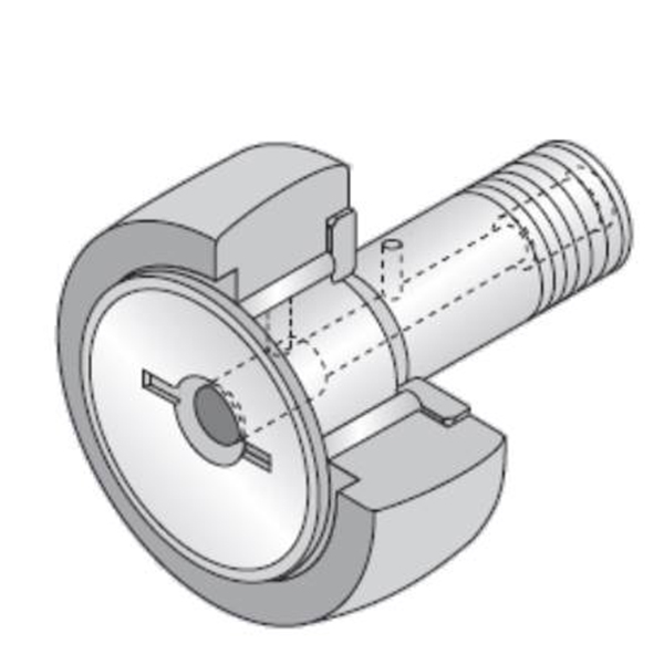 Stud type track rollers (NTN) NTN KRV90LL/3AS — KRV90-LL (PP) 90×38×100 mm