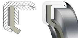 Oil seals (ANYSEALS) ANYSEALS 130x160x12 OS-PA31 PTFE C — 130*160*12 130×160 mm