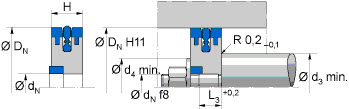 Pneumatic complete piston seal (FREUDENBERG) FREUDENBERG 90x12x10 PNEUKO G SIMR — 90*12*10 90×12×10 mm (2/2)