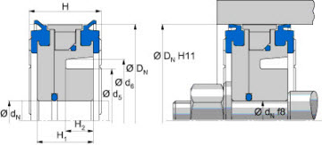 Pneumatic complete piston seal (FREUDENBERG) FREUDENBERG 32*8,1*10,6 PNEUKO M310 32×8.10×29 mm (2/2)