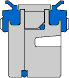 Pneumatic complete piston seal (FREUDENBERG) FREUDENBERG 32*8,1*10,6 PNEUKO M310 32×8.10×29 mm (1/2)