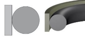 Hydraulic piston seal (ANYSEALS) ANYSEALS 20x13,9x3,2 PS-12 PTFE (TFMA) — 20*13,9*3,2
