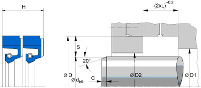 Oil seals (FREUDENBERG) FREUDENBERG 560x604x20,3 R58 B/NBR — 560*604*20,3 560×604×20.3 mm (2/2)
