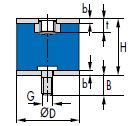 Vibration control (TRELLEBORG) TRELLEBORG B5035 55NR