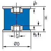Vibration control (TRELLEBORG) TRELLEBORG 5218 212 76NR11