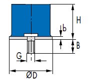 Vibration control (TRELLEBORG) TRELLEBORG 3018 032 60NR11